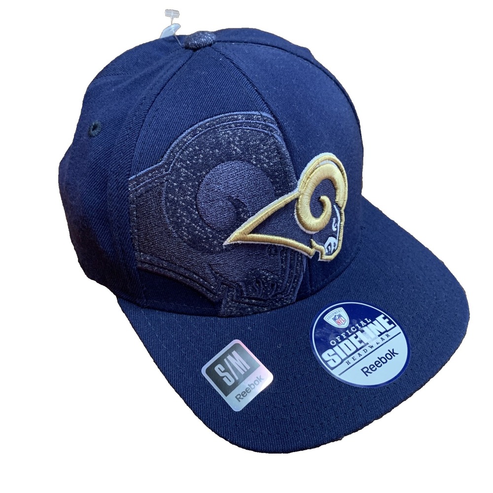 Los Angeles Rams  Hat NFL Football Men Cap Blue Fitted Size S/M Reebok